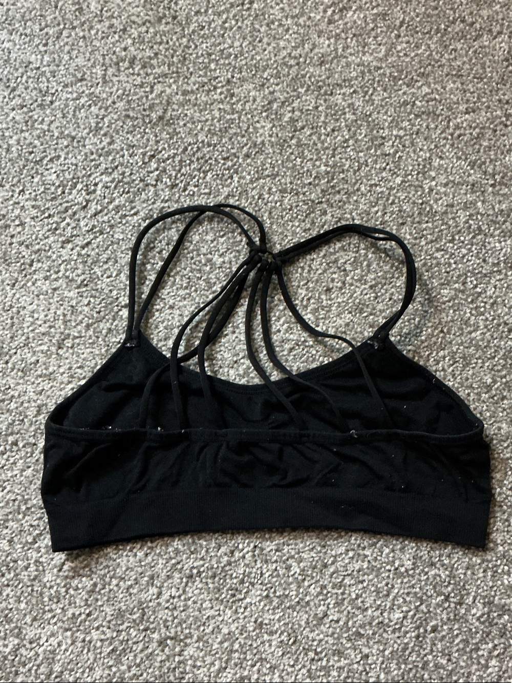 Aeropostale Black Strappy Seamless Sports Bralette - Picture 3 of 3